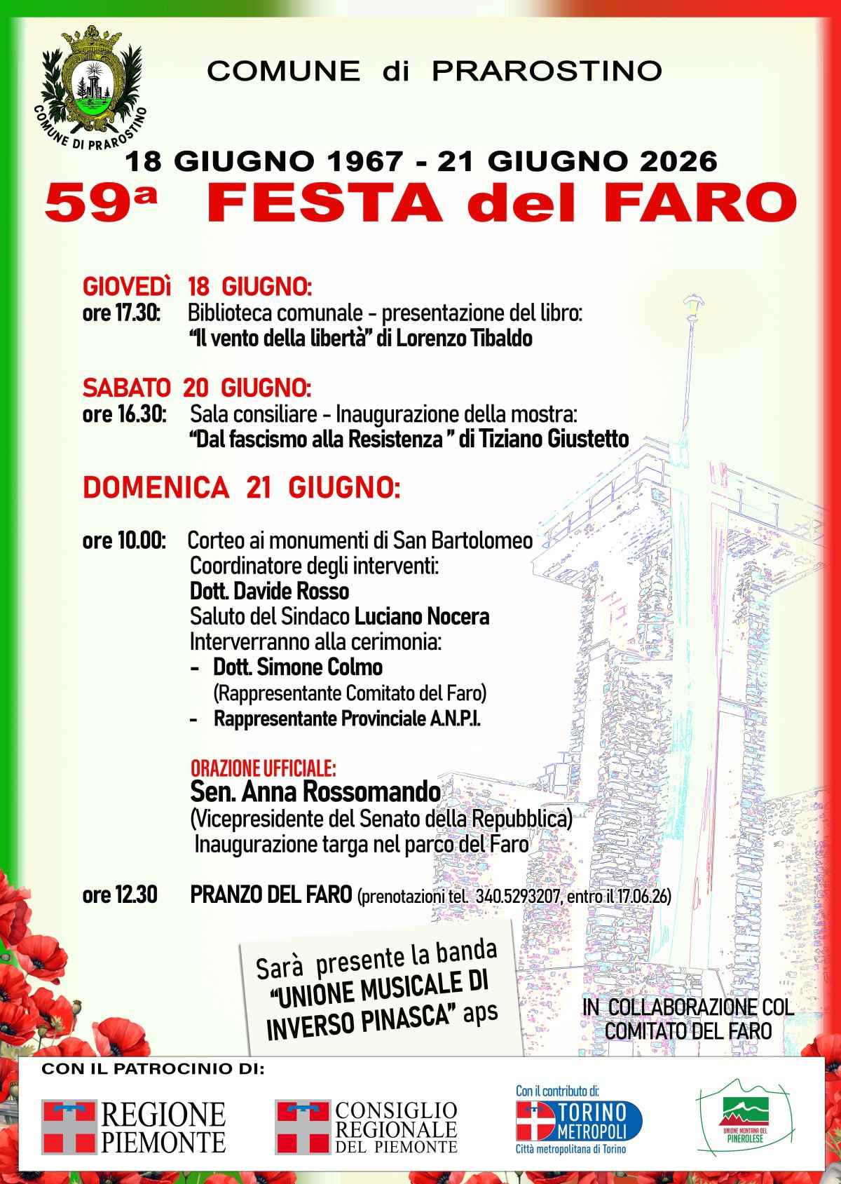 Prarostino_Festa del Faro 2026_Programma