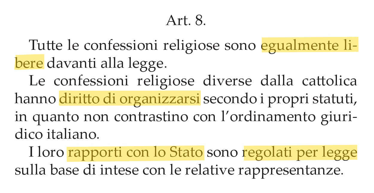 Costituzione Italiana_Art. 8